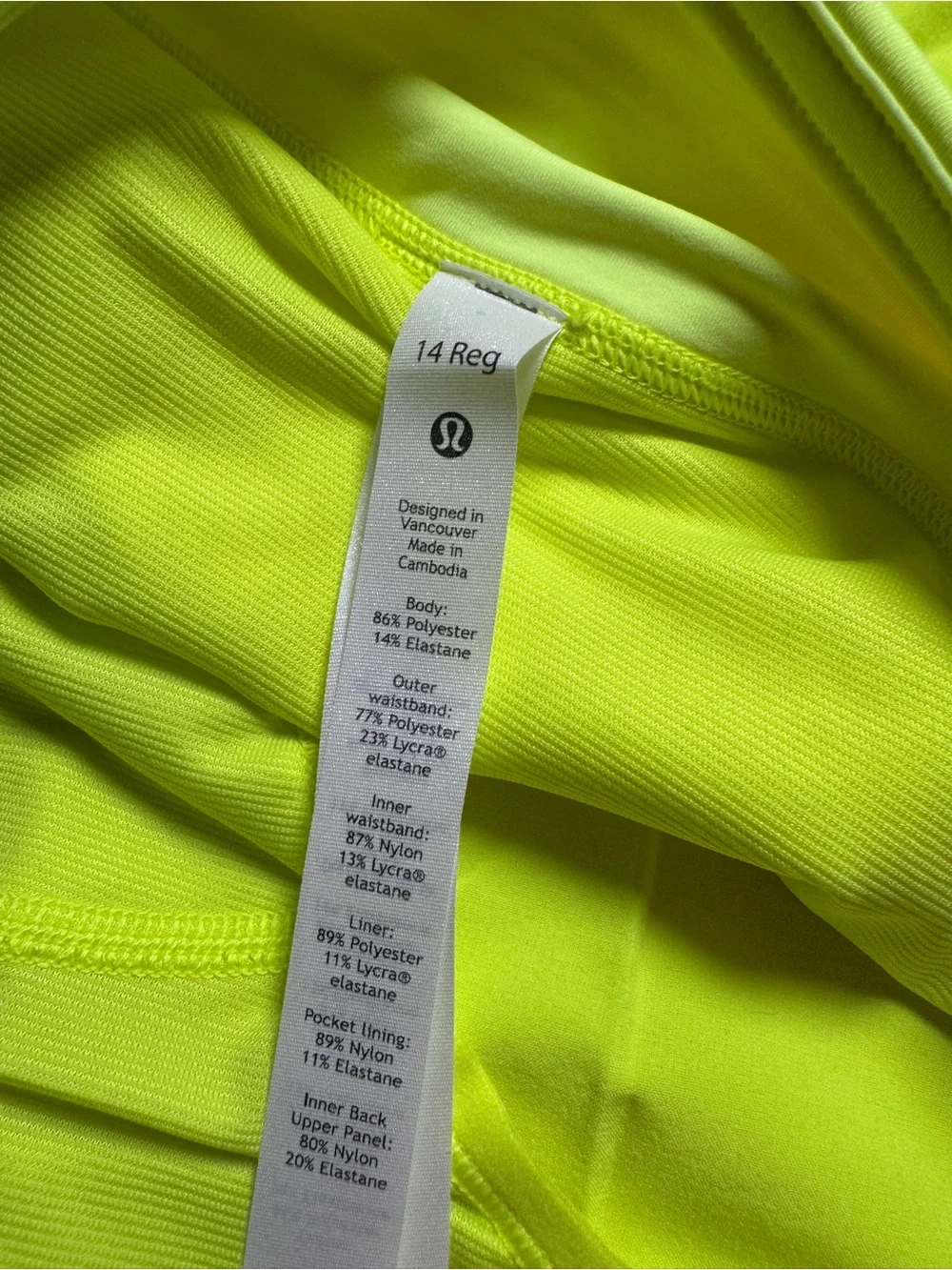 Lululemon Speed Up Low Rise Short 2.5 Lined NWT Size 14